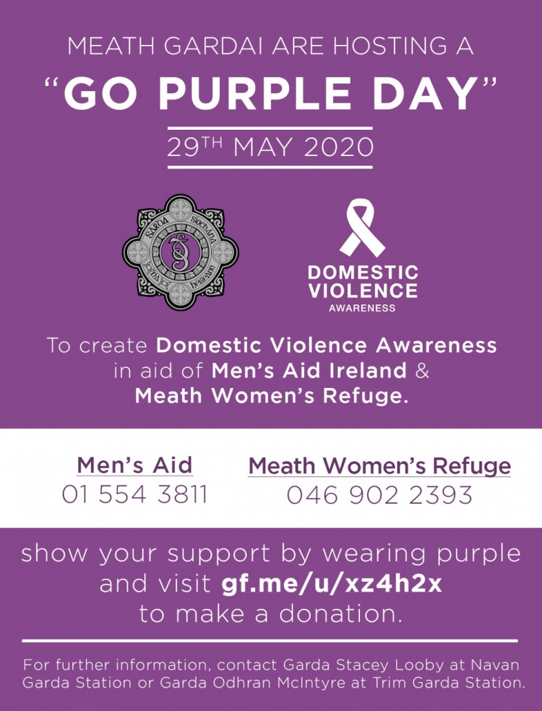 Domestic Violence Awareness Day 29th May Family Support Meath