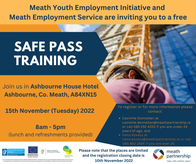 FREE Safe Pass and Manual Handling training suitable for individuals