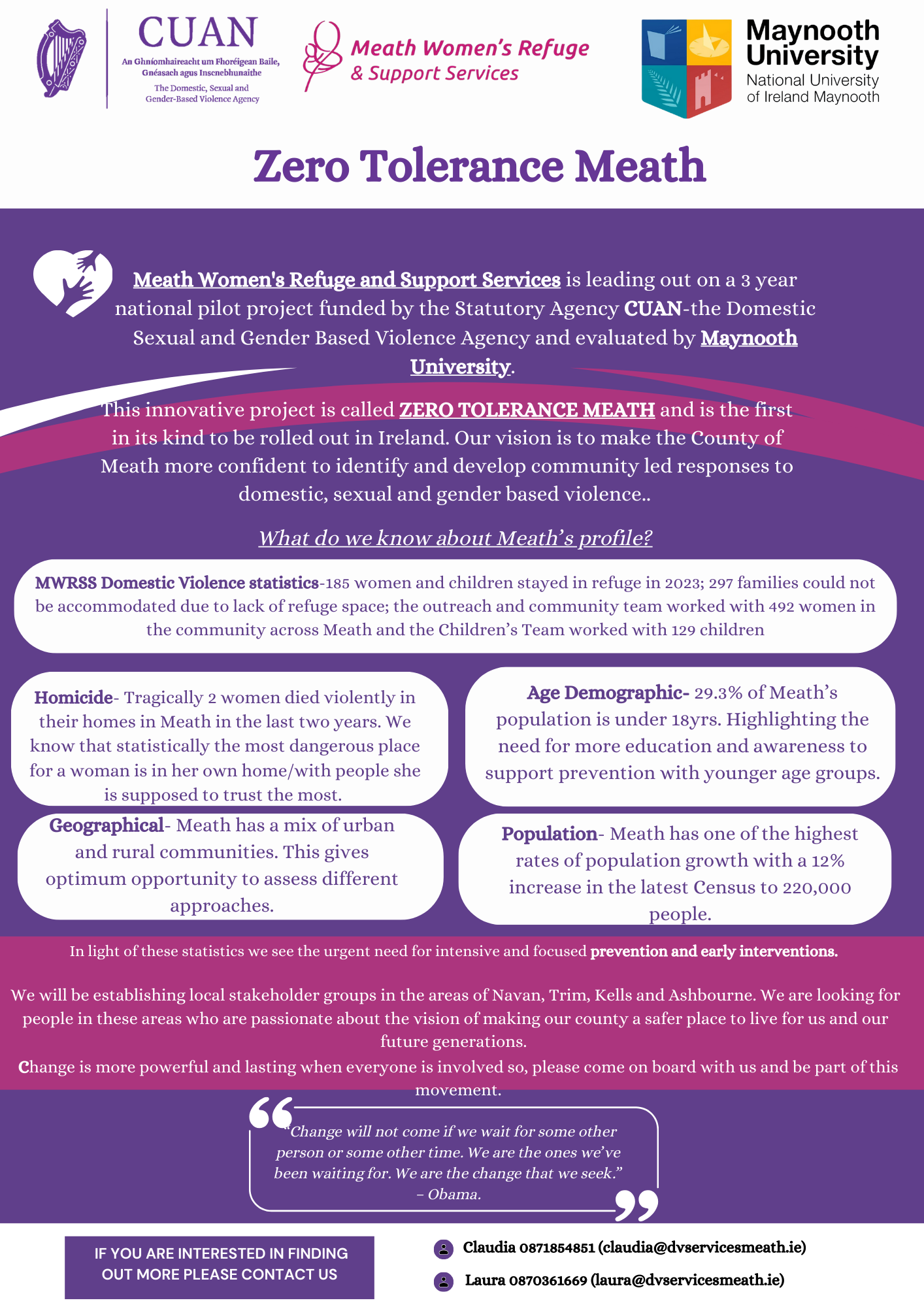 Zero Tolerance Meath: A Community-Led Initiative to Combat Domestic, Sexual, and Gender-Based Violence